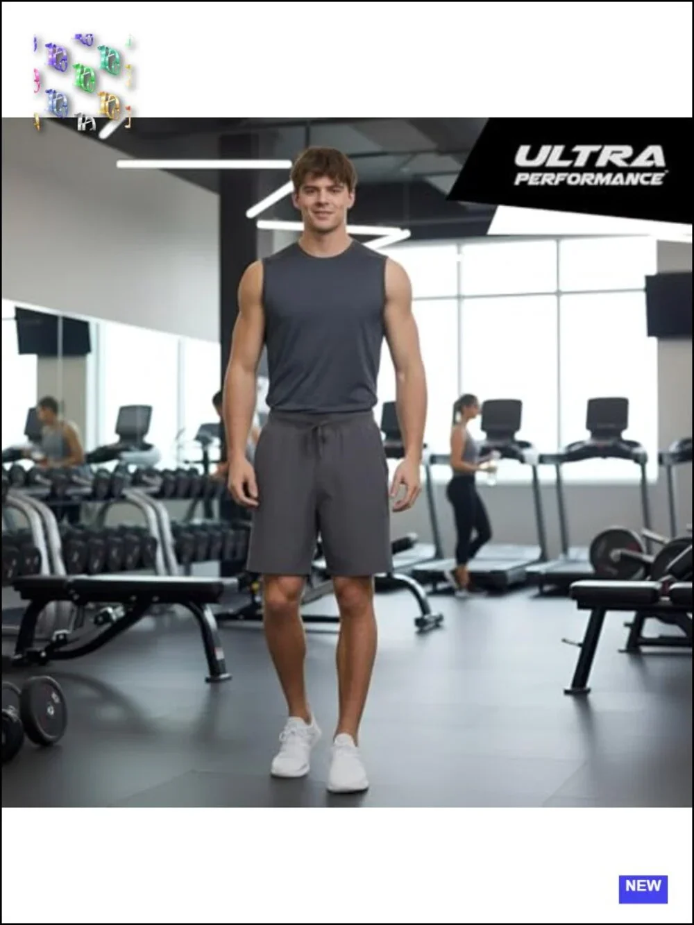 Men's 2 Pack Running Shorts 5/7/9 Inch Athletic 4-Way Stretch Gym Shorts